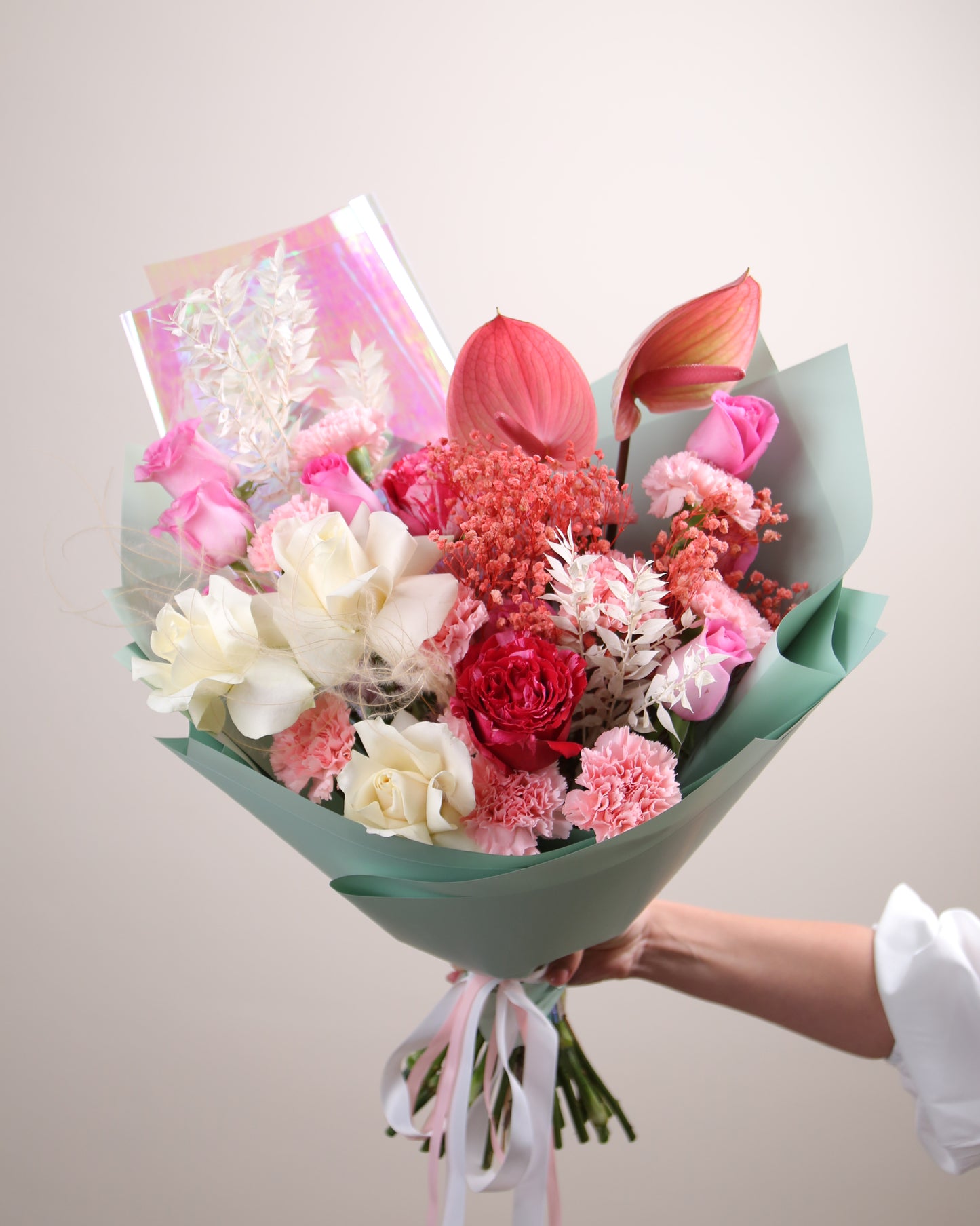Bouquet "Mint raspberry"