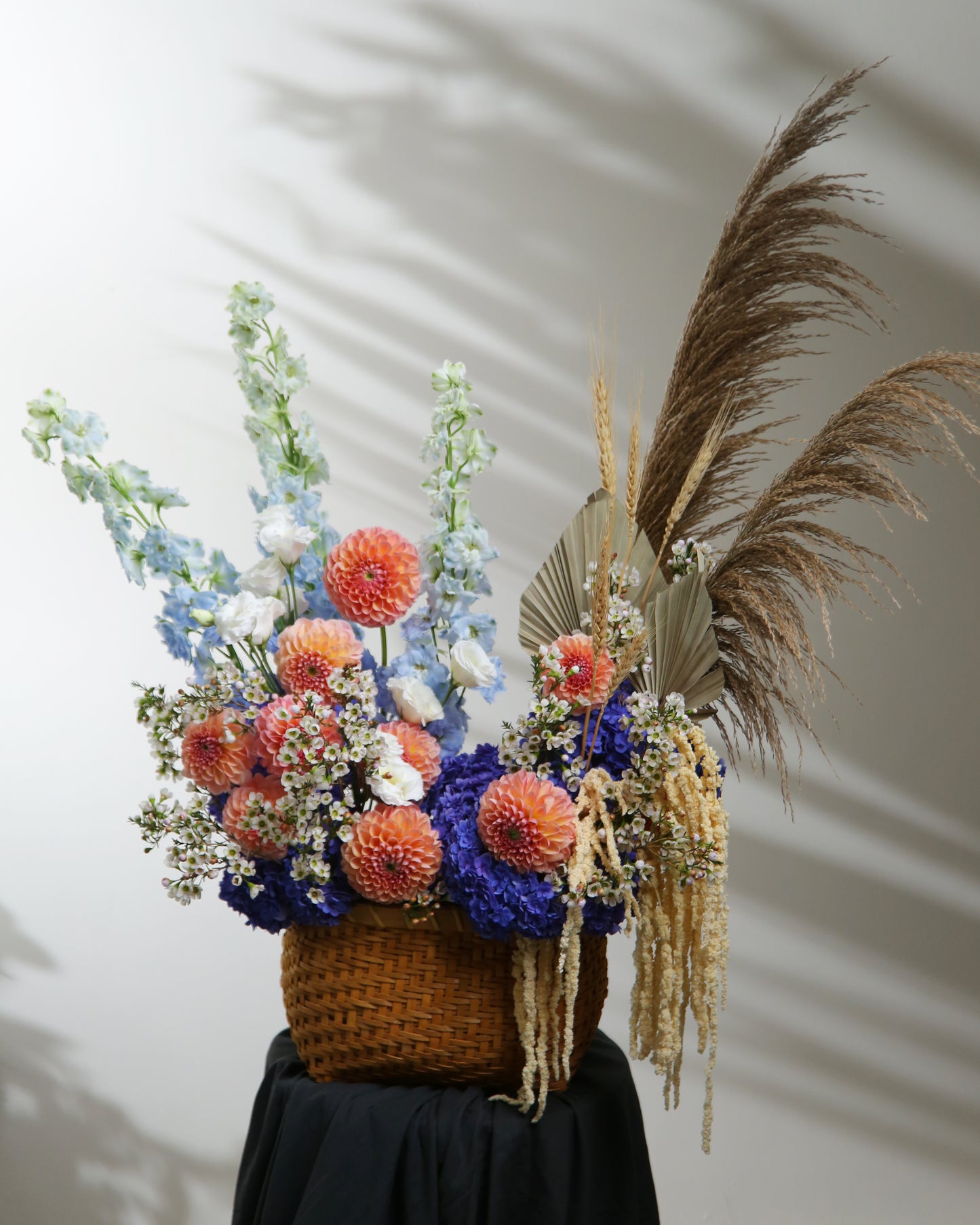 Flower Basket "Golden Threads"