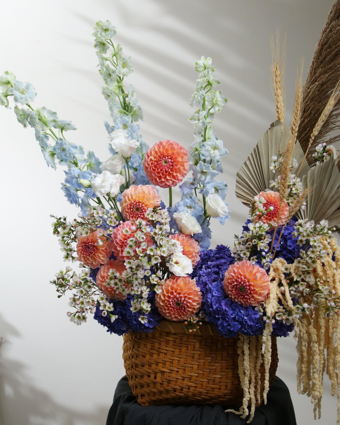 Flower Basket "Golden Threads"