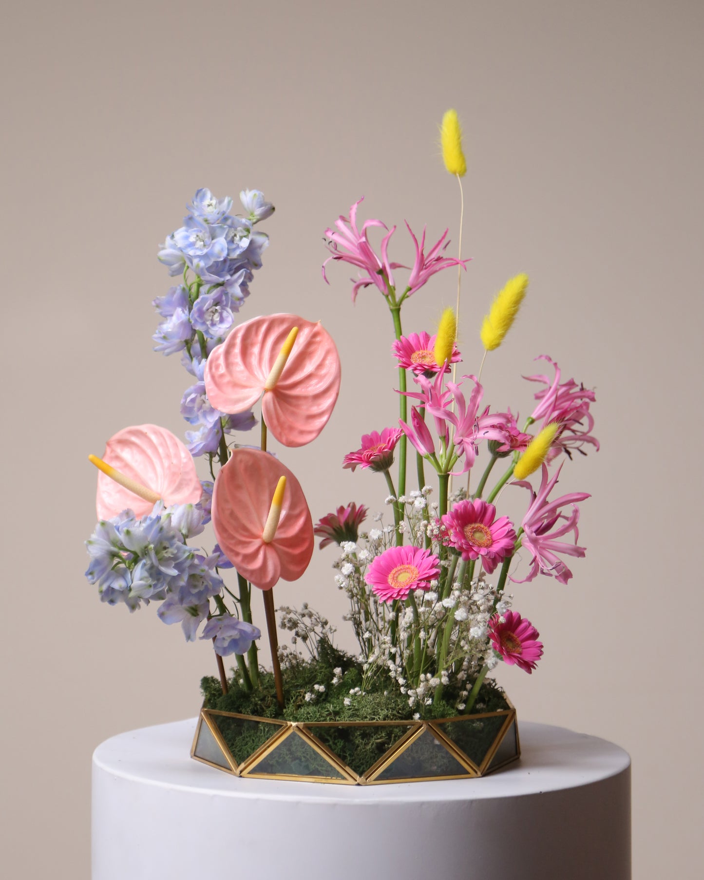 Gift arrangment "Pink rain"
