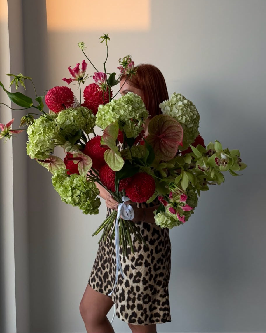 "Cherry Blush Bouquet"