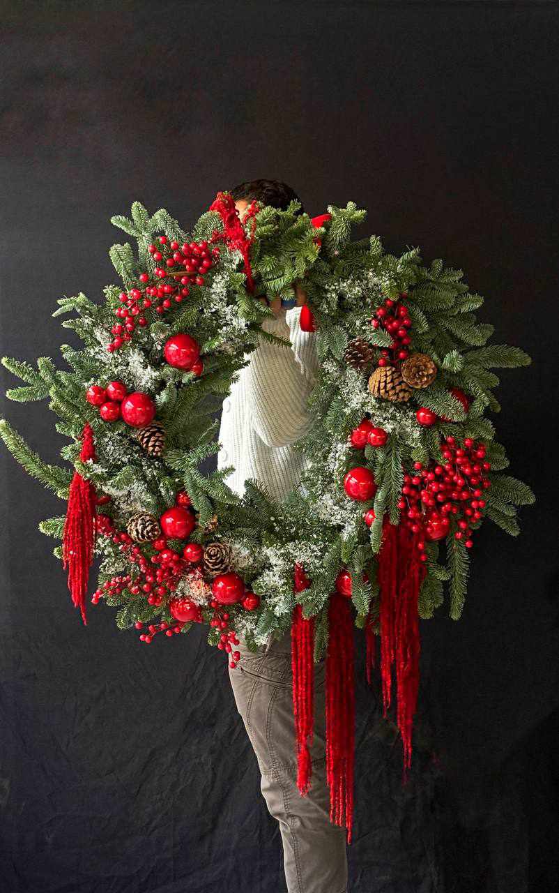 Christmas wreath "Cranberry"