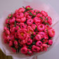 Mono bouquet of peonies