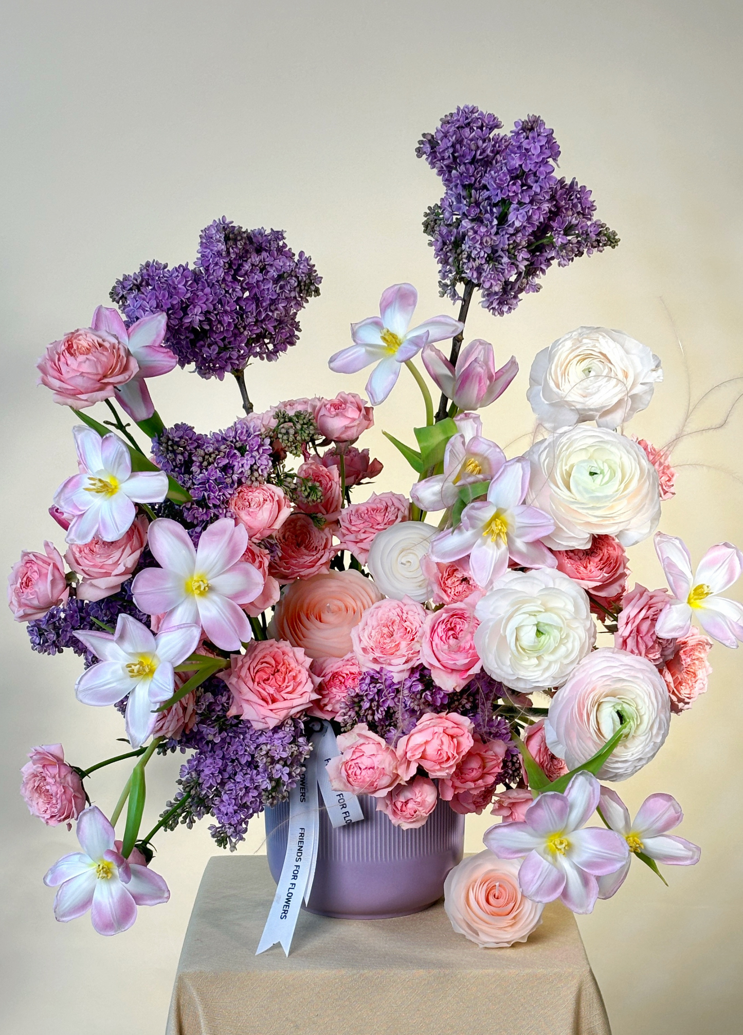 Arrangement “Butterfly effect” with candle