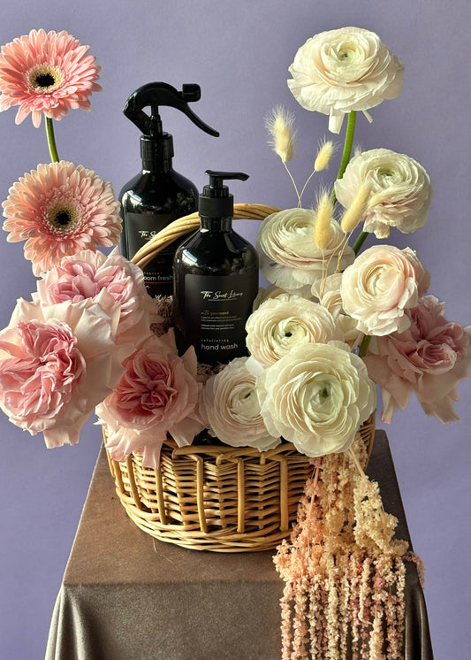 Gift Basket with Room Spray and Handwash by The Scent Library