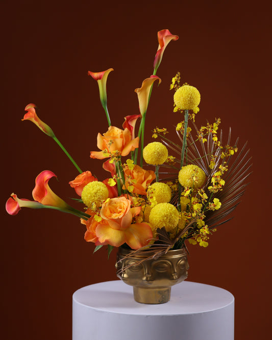 Flower arrangement "Gold bar"